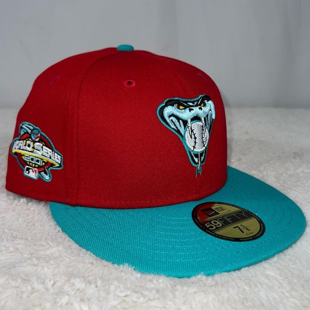NWT New Era Arizona Diamondbacks Captain Planet 2.0 2001 WS Sidepatch Fitted Hat